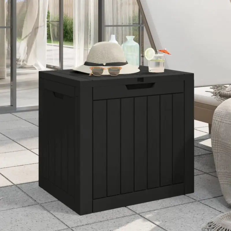 Opbergbox voor buiten van stevig polypropyleen - Zwart - Opbergboxen voor buiten