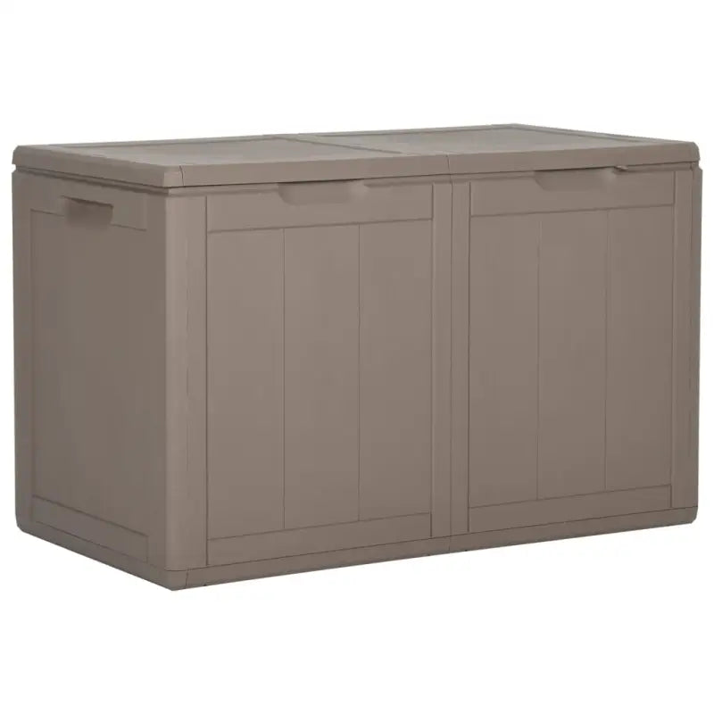Opbergbox voor buiten van stevig weerbestendig materiaal - Bruin / 180 l / Lattenontwerp - Opbergboxen voor buiten