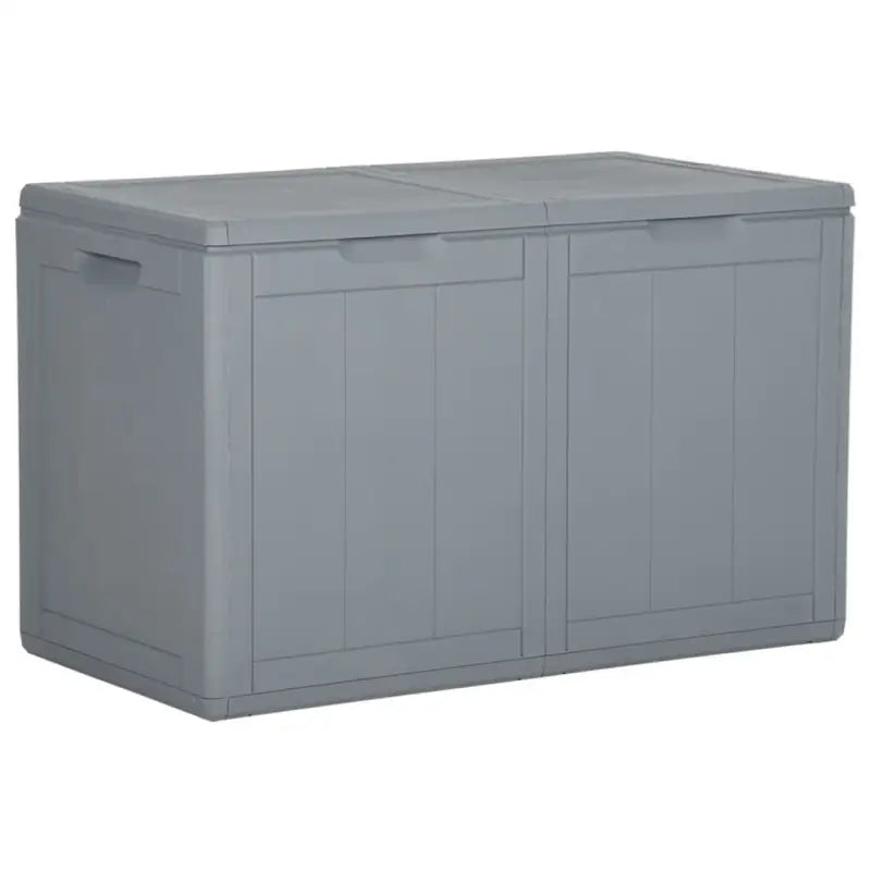 Opbergbox voor buiten van stevig weerbestendig materiaal - Grijs / 180 l / Lattenontwerp - Opbergboxen voor buiten