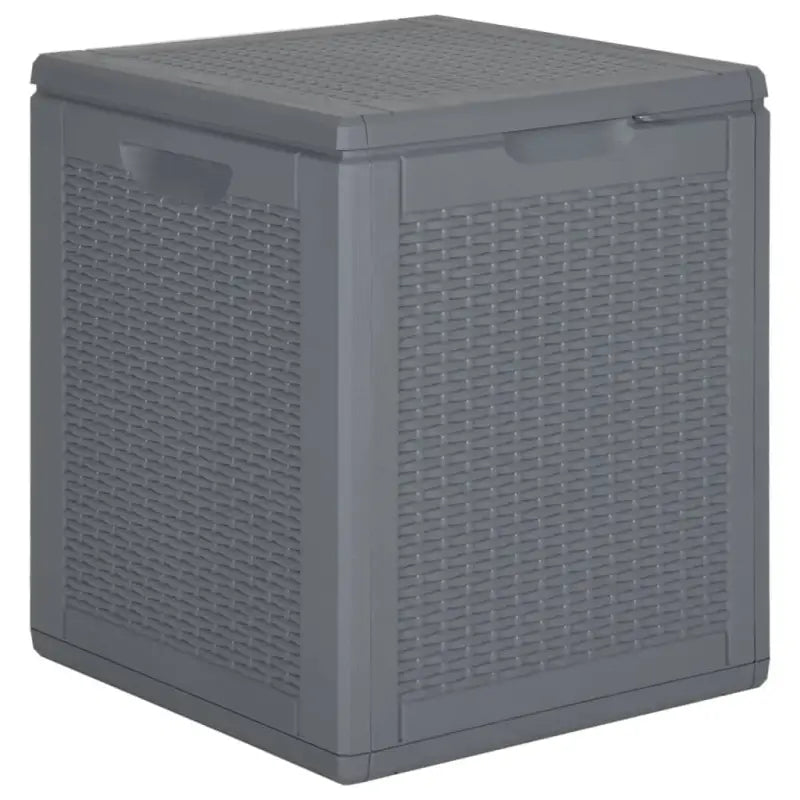 Opbergbox voor buiten van stevig weerbestendig materiaal - Grijs / 90 l / Rattanontwerp - Opbergboxen voor buiten