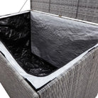 Opbergboxen voor buiten met poly rattan en gepoedercoat stalen frame - Opbergboxen voor buiten