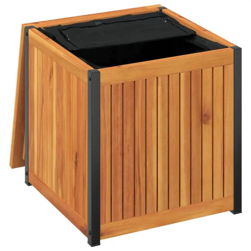 Opbergboxen voor buiten van massief acaciahout voor tuin en terras - Opbergboxen voor buiten