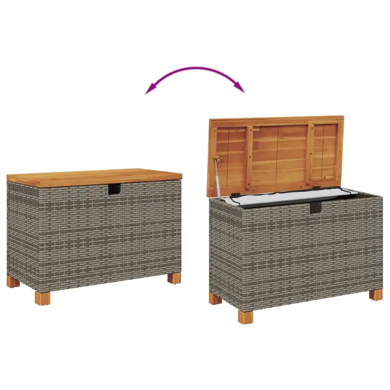 Opbergboxen voor buiten van poly rattan voor andere spullen eenvoudig schoon - Opbergboxen voor buiten