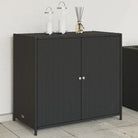 Opbergboxen voor buiten van poly rattan voor tuinmeubels en accessoires - Zwart - Opbergboxen voor buiten