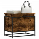 Opbergdozen van bewerkt hout in grijs Sonoma voor stijlvolle opbergruimte - Gerookt eiken / 60 x 40 x 51.5 cm / 1