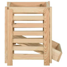 Opbergdozen van massief grenenhout voor groenten en knoflook - 60 x 40 x 50 cm / 1 - Opbergdozen