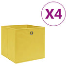 Opbergdozen van nonwoven stof voor lichte en stijlvolle opbergoplossingen - Geel / 4 - Opbergdozen