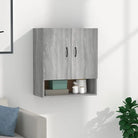 Opbergkast Begeleid met bewerkt hout voor praktische wandopslag - Grijs sonoma / 1 - Opbergkasten & lockerkasten