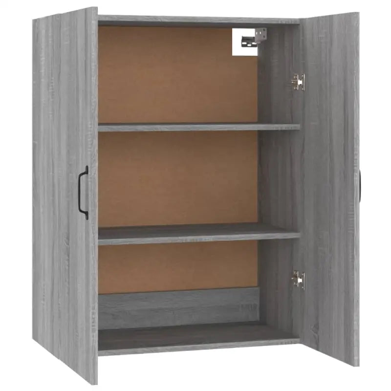 Opbergkast in Grijs Sonoma van bewerkt hout voor een stijlvolle muuropslag - Opbergkasten & lockerkasten
