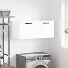 Opbergkast in hoogglans wit van bewerkt hout voor moderne interieurs - Hoogglans wit / 80 x 36.5 x 35 cm / 1