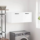 Opbergkast in hoogglans wit van bewerkt hout voor moderne interieurs - Wit / 80 x 36.5 x 35 cm / 1 - Opbergkasten &