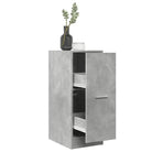 Opbergkast met bewerkt hout voor stijlvol en duurzaam opbergen - Betongrijs / 30 x 41 x 77.5 cm / 1 - Opbergkasten &