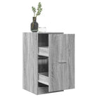 Opbergkast met bewerkt hout voor stijlvol en duurzaam opbergen - Grijs sonoma / 40 x 41 x 77.5 cm / 1 - Opbergkasten &