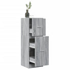 Opbergkast met bewerkt hout voor stijlvol en duurzaam opbergen - Grijs sonoma / 40 x 41 x 118 cm / 1 - Opbergkasten &