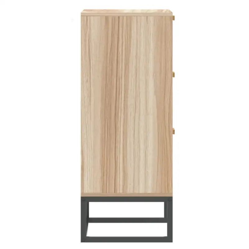 Opbergkast met ijzeren poot en bewerkt hout voor een tijdloze uitstraling - Opbergkasten & lockerkasten
