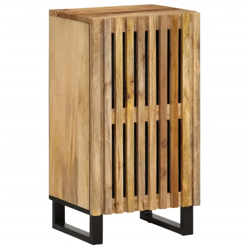 Opbergkast met massief mangohout en industriële stijl - Naturel / 1 / Massief ruw mangohout - Opbergkasten &
