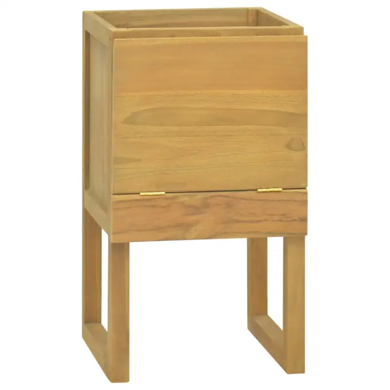 Opbergkast met massief teakhout voor een strakke badkamer - 41 x 40 x 75 cm / 1 - Opbergkasten & lockerkasten