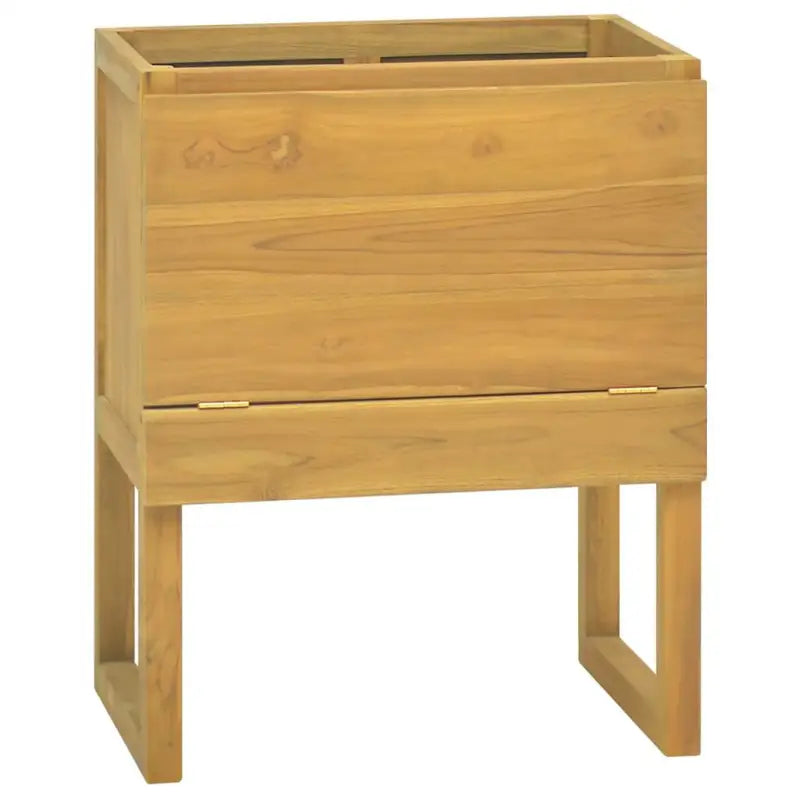 Opbergkast met massief teakhout voor een strakke badkamer - 60 x 40 x 75 cm / 1 - Opbergkasten & lockerkasten