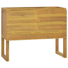 Opbergkast met massief teakhout voor een strakke badkamer - 90 x 40 x 75.5 cm / 1 - Opbergkasten & lockerkasten