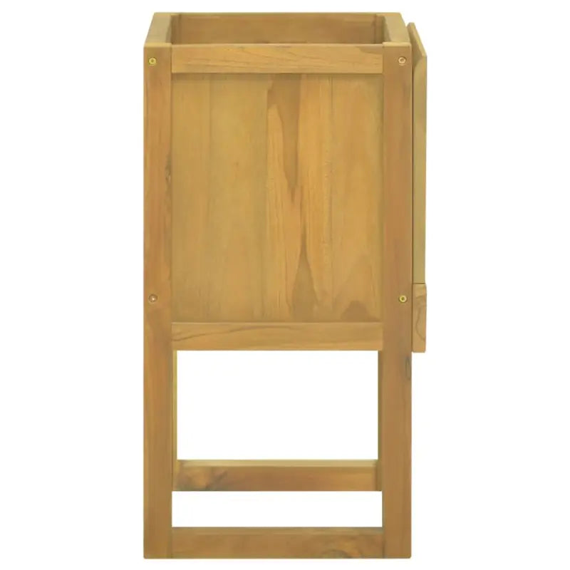 Opbergkast met massief teakhout voor een strakke badkamer - Opbergkasten & lockerkasten