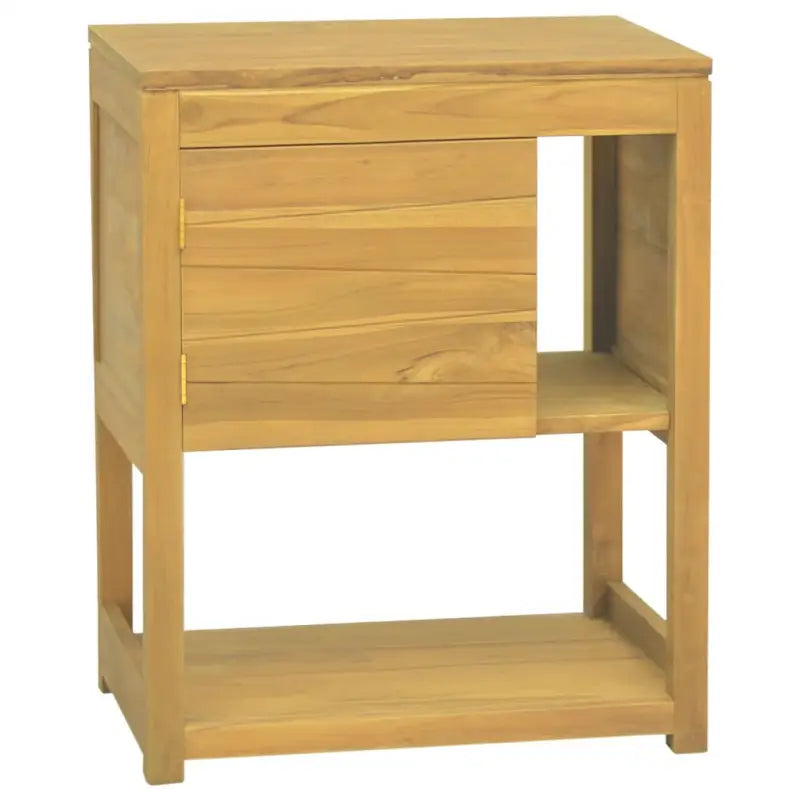 Opbergkast met massief teakhout voor een strakke badkamerstijl - 60 x 40 x 75 cm / 1 - Opbergkasten & lockerkasten
