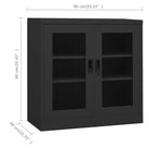 Opbergkast met verstelbare schappen en gehard glas voor documentenstorage - Opbergkasten & lockerkasten