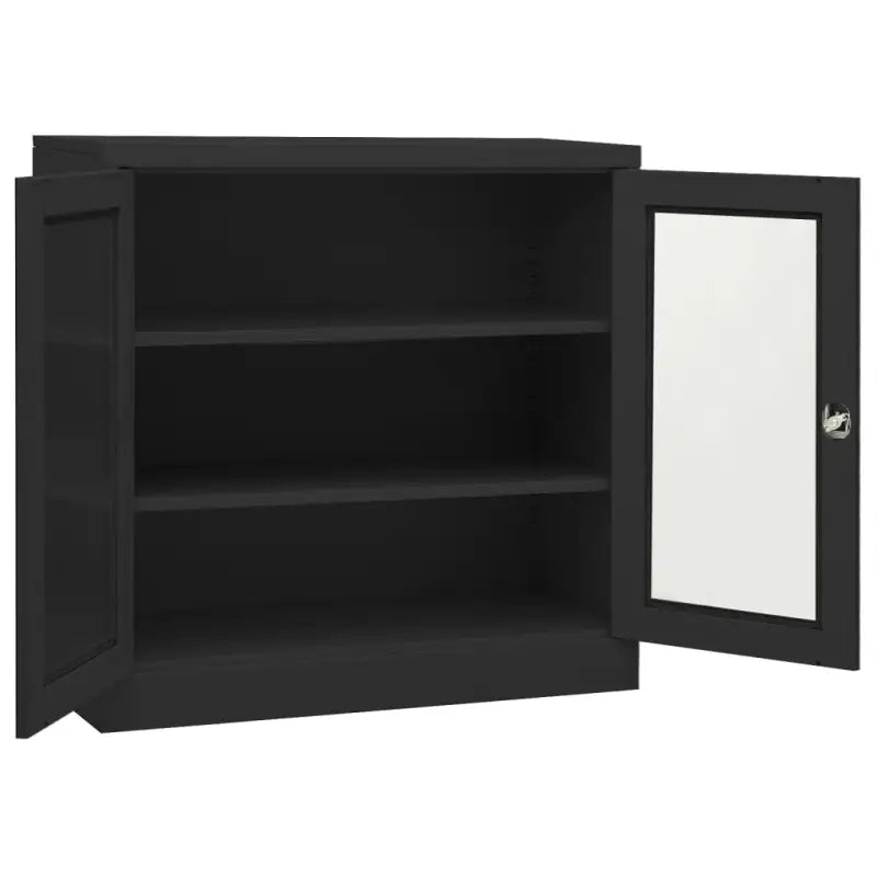 Opbergkast met verstelbare schappen en gehard glas voor documentenstorage - Opbergkasten & lockerkasten