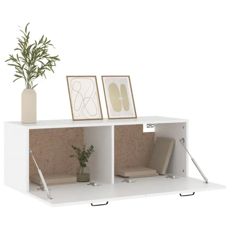 Opbergkast van bewerkt hout voor muurbevestiging en decoratie - Opbergkasten & lockerkasten