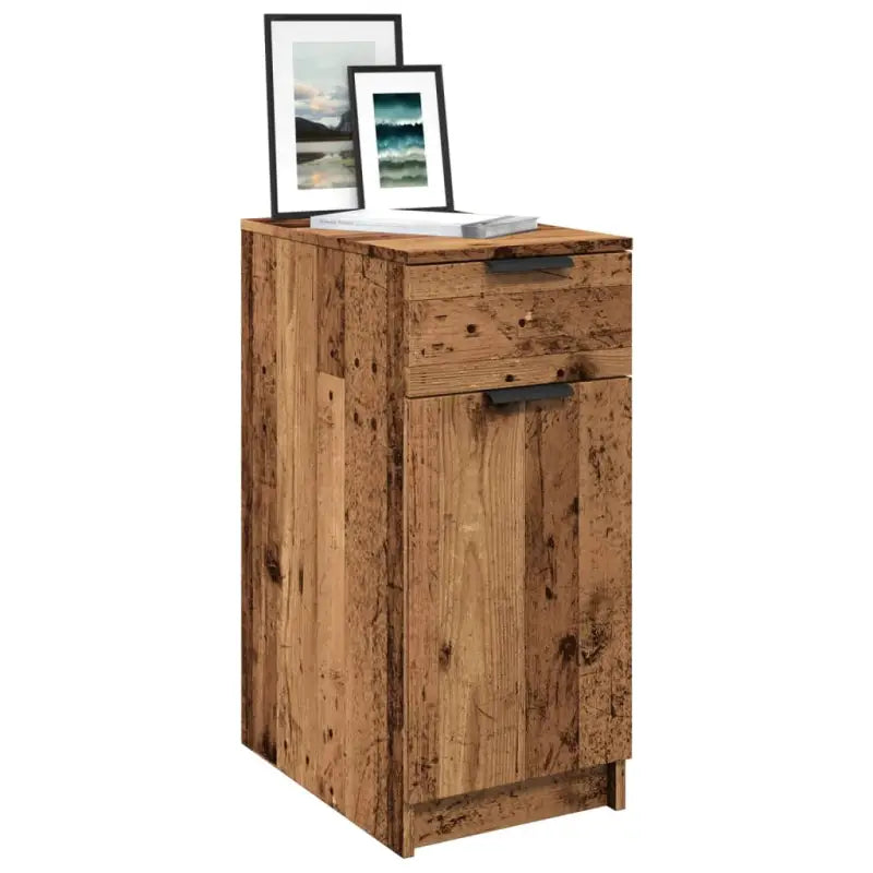 Opbergkast van bewerkt hout voor praktische en decoratieve opberging - Oud hout / 1 - Opbergkasten & lockerkasten