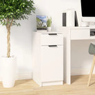 Opbergkast van bewerkt hout voor praktische en decoratieve opberging - Wit / 1 - Opbergkasten & lockerkasten