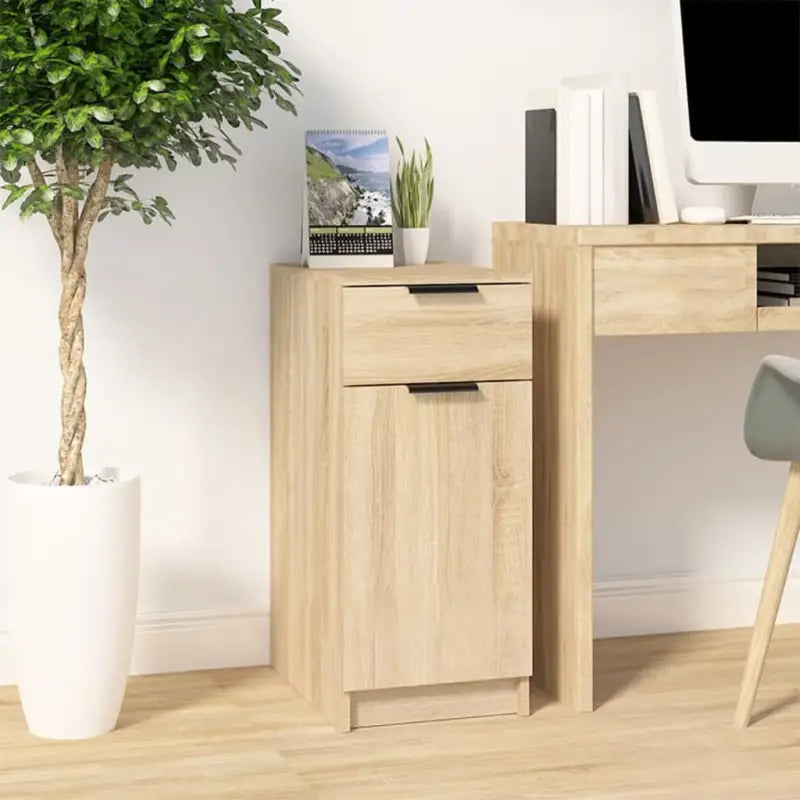 Opbergkast van bewerkt hout voor praktische en decoratieve opberging - Sonoma eiken / 1 - Opbergkasten & lockerkasten