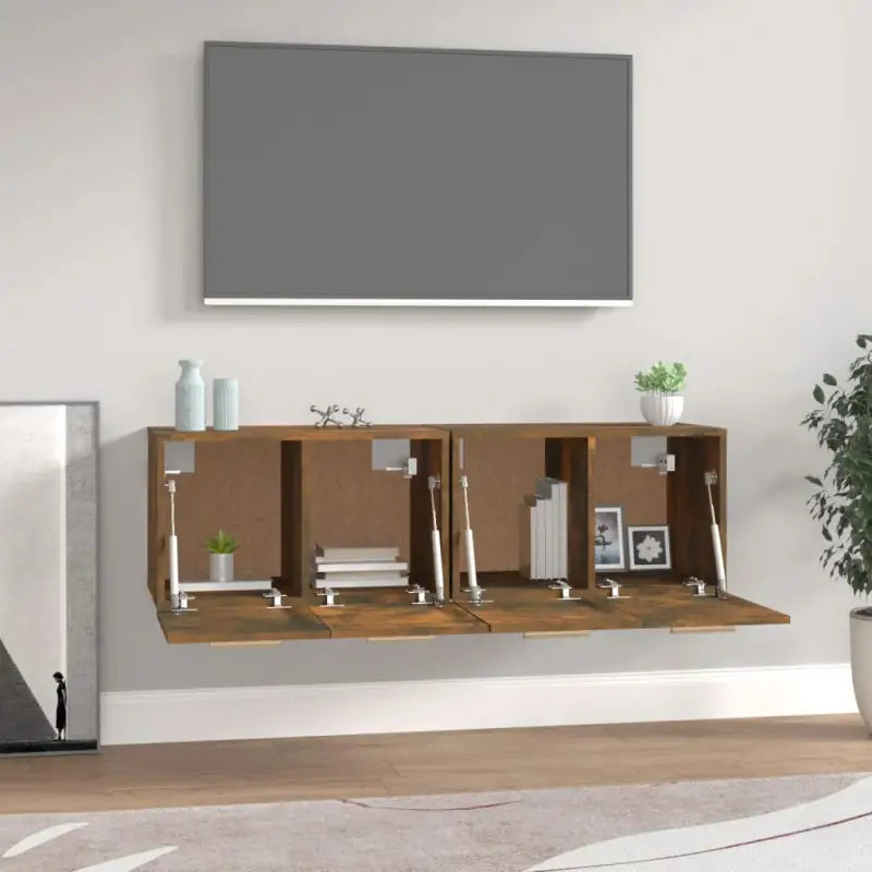 Opbergkasten van bewerkt hout voor muurbevestiging en decoratie - Opbergkasten & lockerkasten