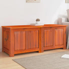 Opbergkist met deksel in massief acaciahout voor natuurlijke opslag - Bruin / 150 x 55 x 57 cm / 1 - Opbergkisten