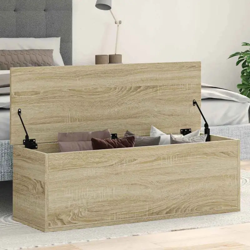 Opbergkisten van bewerkt hout voor overzichtelijke opbergruimte - Sonoma eiken / 102 x 35 x 35 cm / 1 - Opbergkisten