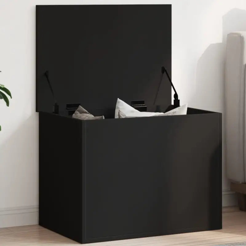 Opbergkisten van bewerkt hout voor overzichtelijke opbergruimte - Zwart / 60 x 42 x 46 cm / 1 - Opbergkisten