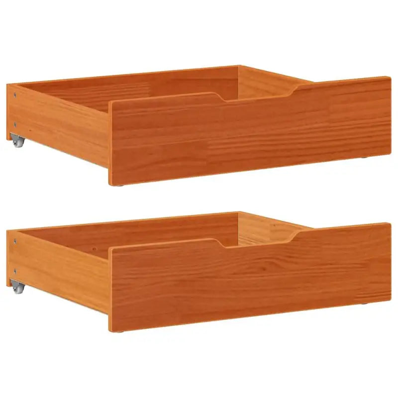 Opberglade voor huishoudelijke artikelen van massief grenenhout - Wasbruin / 75 x 55 x 16 cm - Opbergladen