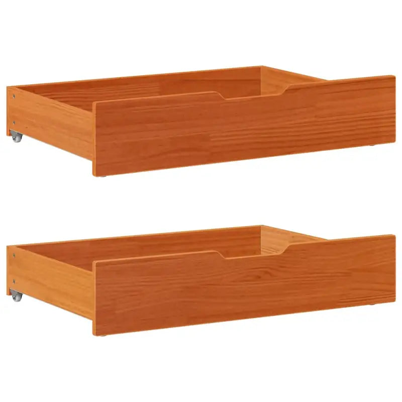 Opberglade voor huishoudelijke artikelen van massief grenenhout - Wasbruin / 80 x 55 x 16 cm - Opbergladen