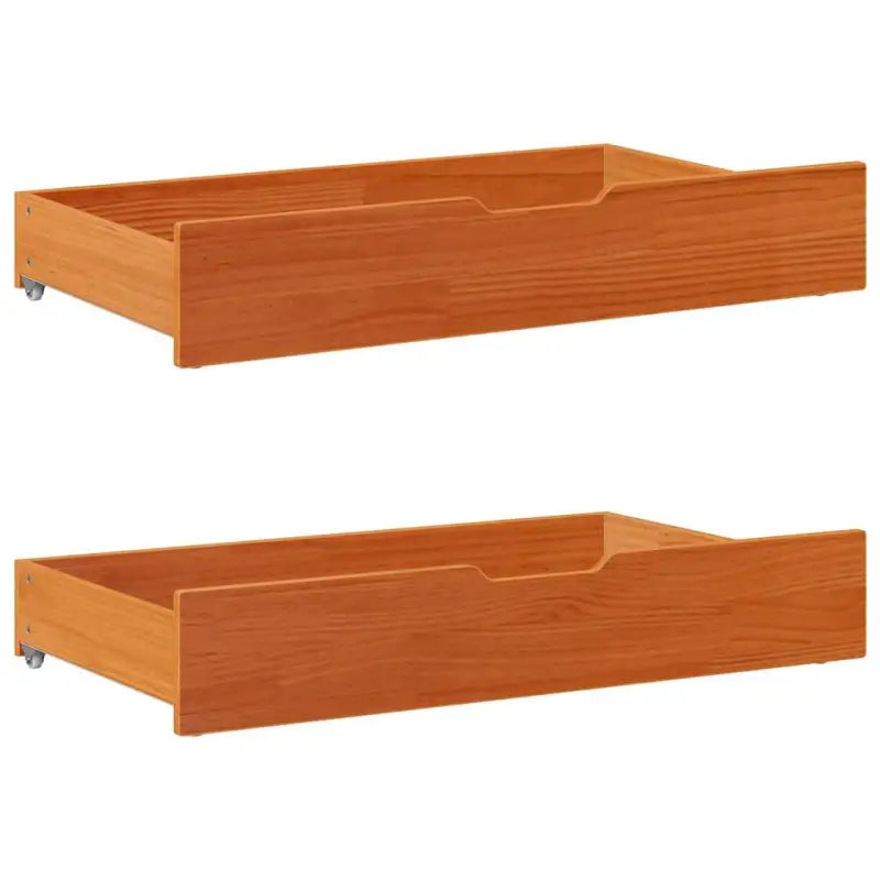 Opberglade voor huishoudelijke artikelen van massief grenenhout - Wasbruin / 90 x 55 x 16 cm - Opbergladen