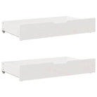 Opberglade voor huishoudelijke artikelen van massief grenenhout - Wit / 95 x 55 x 16 cm - Opbergladen