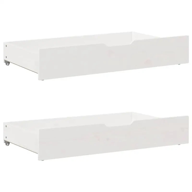 Opberglade voor huishoudelijke artikelen van massief grenenhout - Wit / 95 x 55 x 16 cm - Opbergladen