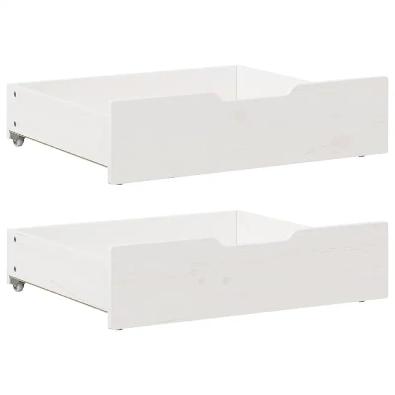 Opberglade voor huishoudelijke artikelen van massief grenenhout - Wit / 65 x 55 x 16 cm - Opbergladen