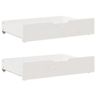Opberglade voor huishoudelijke artikelen van massief grenenhout - Wit / 85 x 55 x 16 cm - Opbergladen