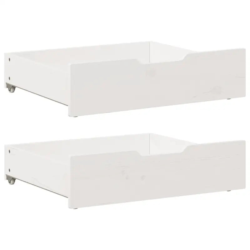 Opberglade voor huishoudelijke artikelen van massief grenenhout - Wit / 75 x 55 x 16 cm - Opbergladen
