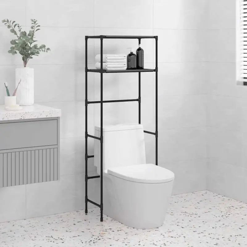 Opbergrek voor boven het toilet voor in een overvolle badkamer - Handdoekrekken & -houders