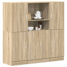 Open planken in bewerkt hout met ideale afmetingen voor je keuken - Sonoma eiken / 1 - Wandplanken