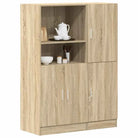 Open planken van bewerkt hout voor organiserende keukenkasten - Sonoma eiken / 1 - Wandplanken