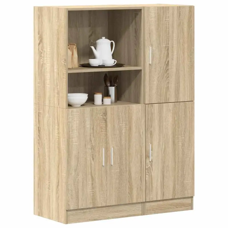 Open planken van bewerkt hout voor organiserende keukenkasten - Sonoma eiken / 1 - Wandplanken