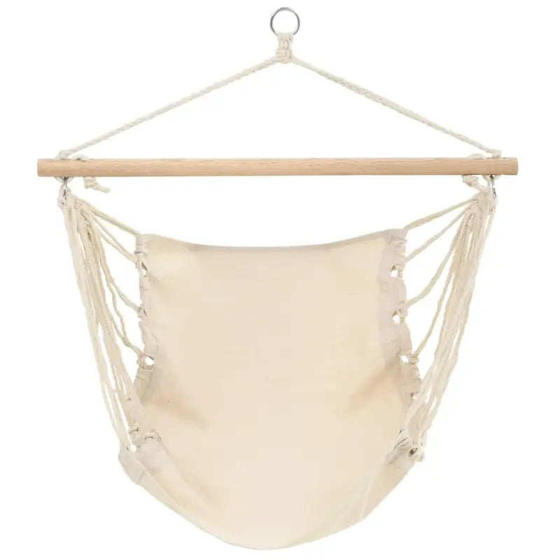 Oplooibare Houten Hangmat voor Buiten Relaxen - Crème / 1 - Hangmatten