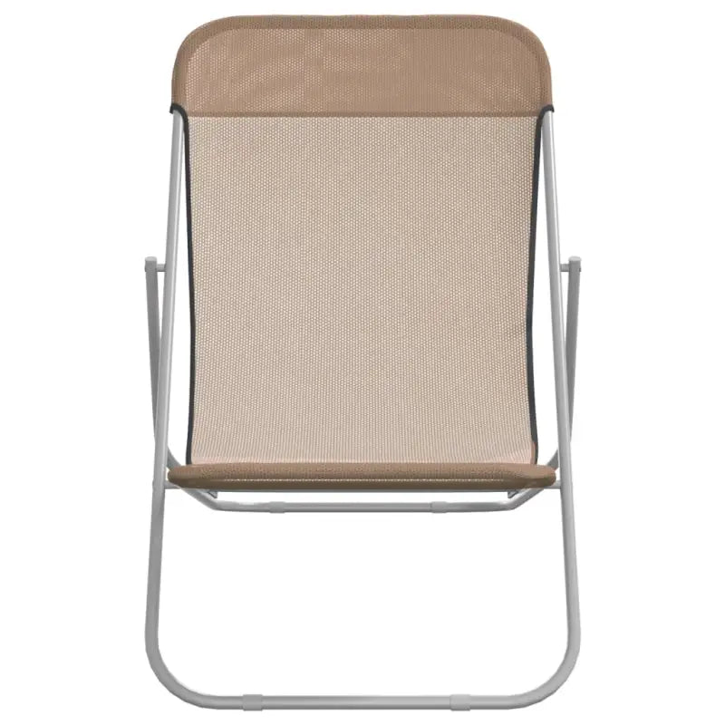 Opvouwbare strandstoel met gepoedercoat staal en verstelbare ligpositie - Ligstoelen