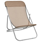 Opvouwbare strandstoel met gepoedercoat staal en verstelbare ligpositie - Ligstoelen